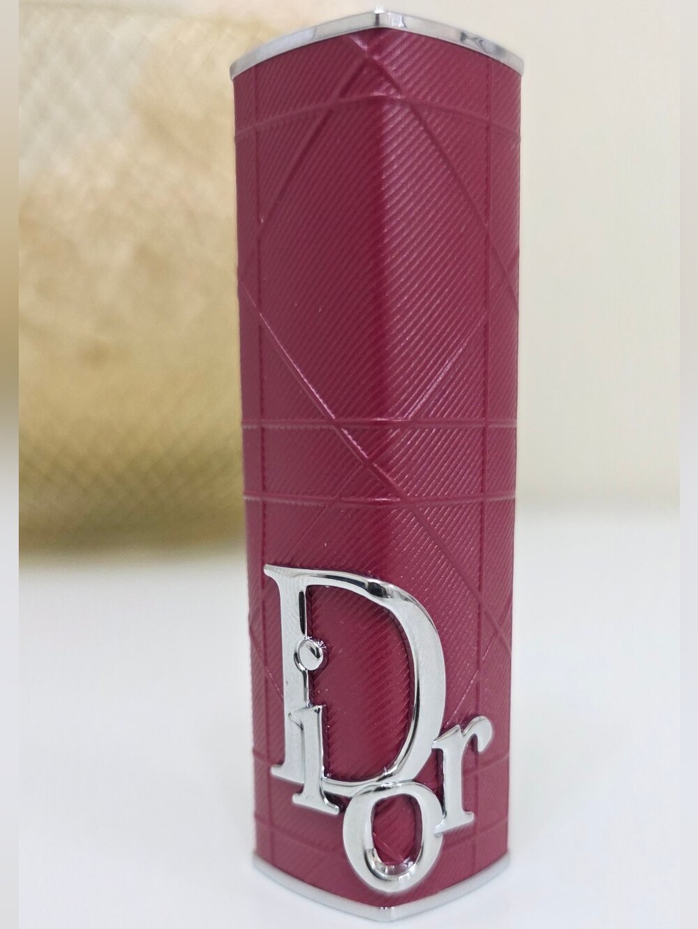 Dior Addict Refillable Lipstick Case Cannage Brick Pink